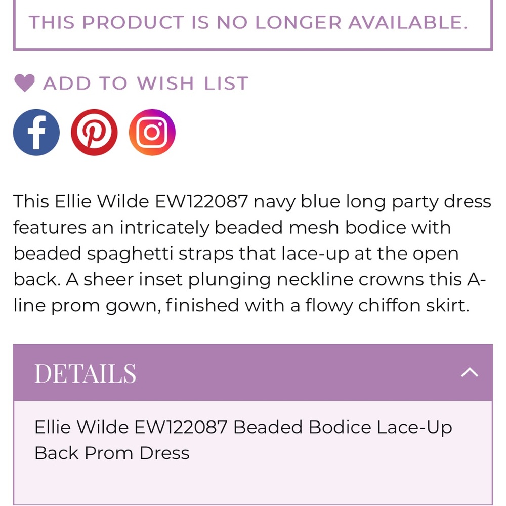 Ellie Wilde Mon Cheri Beaded Top Evening dress Navy Blue Size 10 - Picture 6 of 11